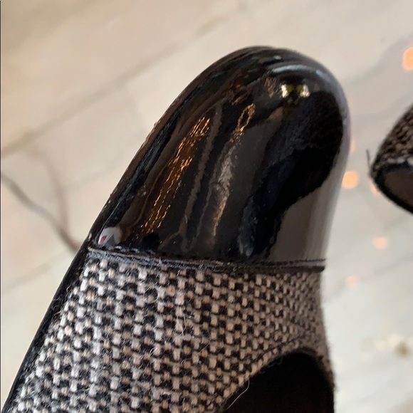 Elie Tahari Patent Leather & Fabric Pumps - Picture 7 of 8